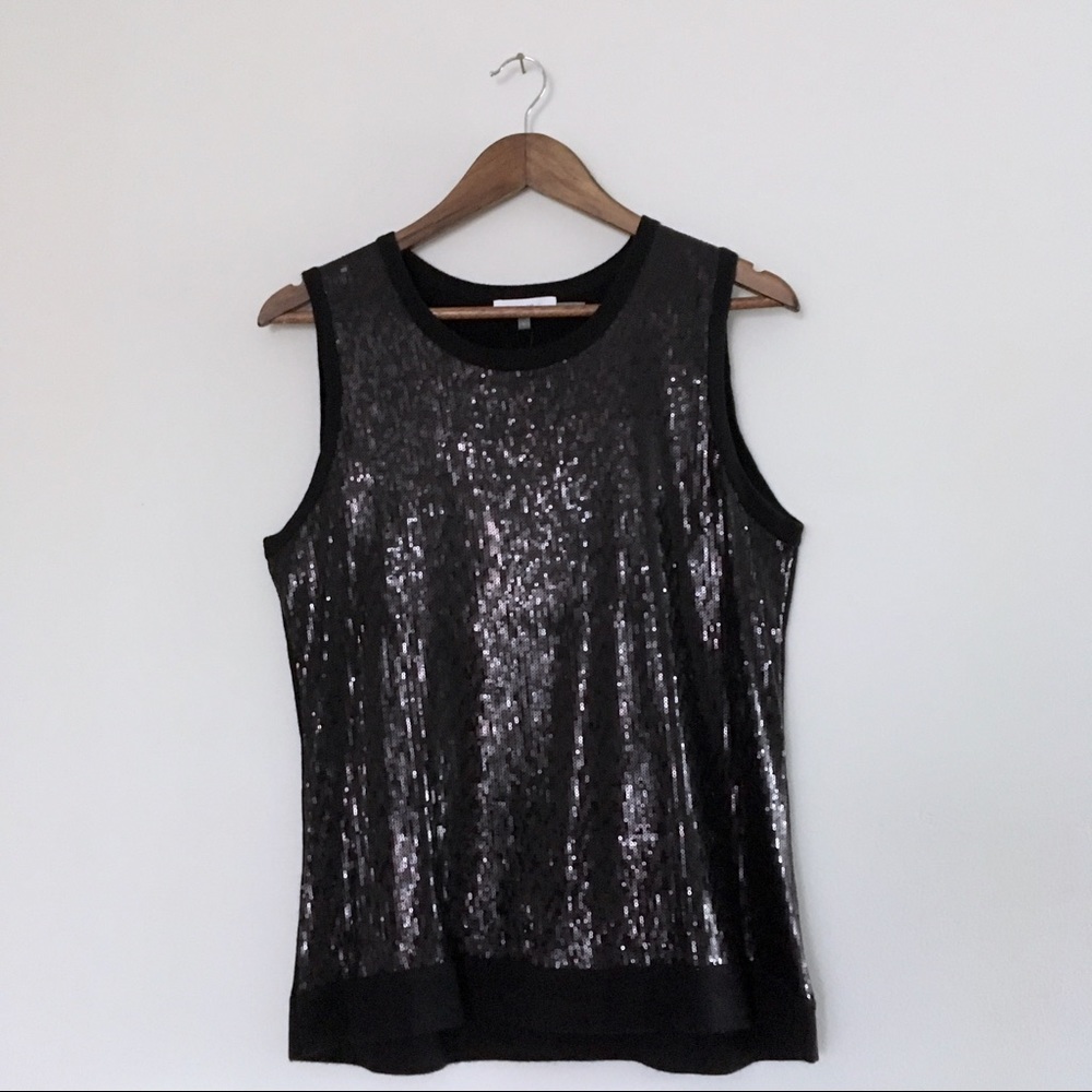 NWT Calvin Klein · Sleeveless Sequin Top Size L